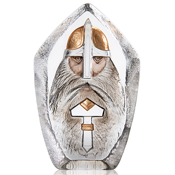 Mats Jonasson Thor Limited Edition Crystal Sculpture