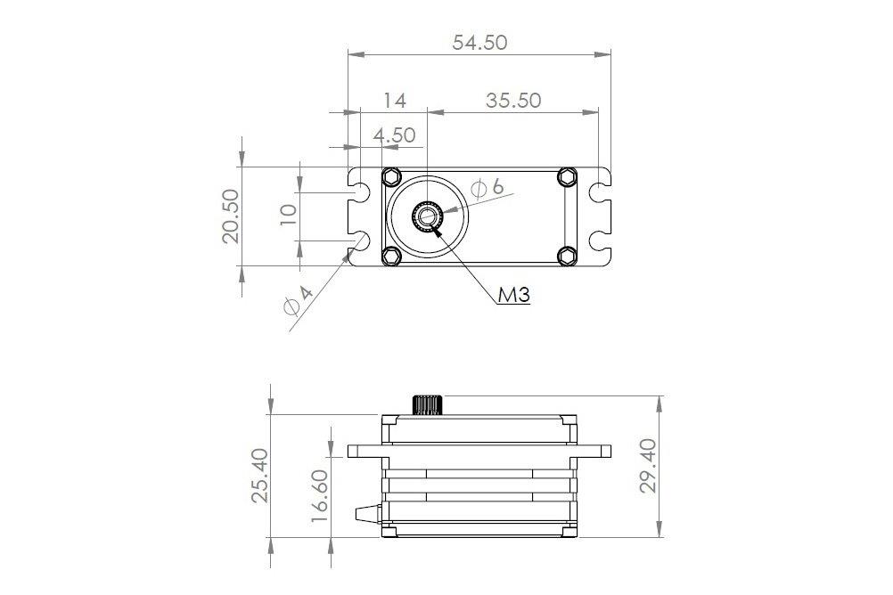 MKS HBL550L 0.059s/60°, 15.0kg.cm - 2
