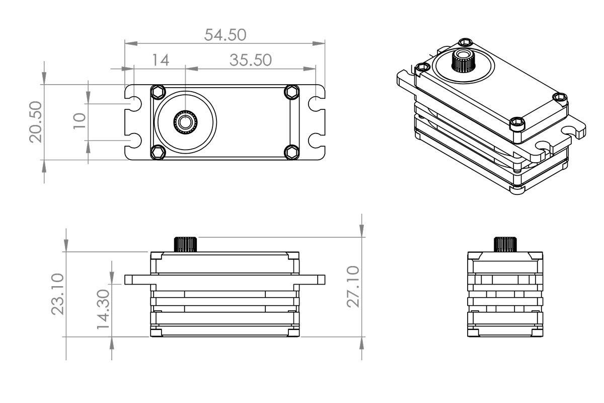MKS HBL599SL 0.09s/60°, 23.0kg.cm - 2