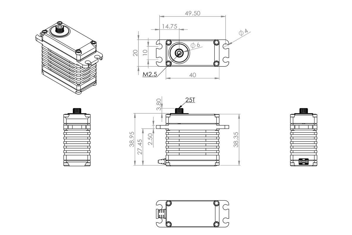 MKS HV9930 0.098s/60°, 43.0kg.cm - 2