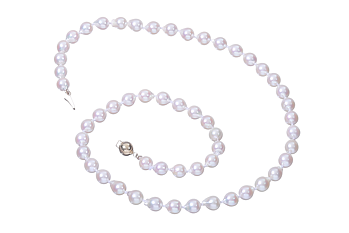 Akoya-Perlenkette in Standardqualität mit Goldverschluss 6.5–7 mm