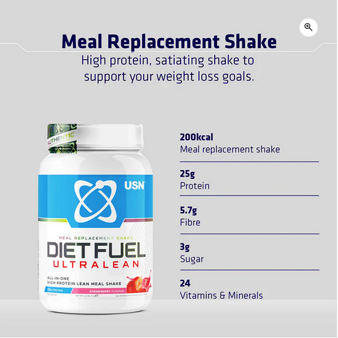 USN Diet Fuel Ultralean Meal Replacement 1kg Aterra
