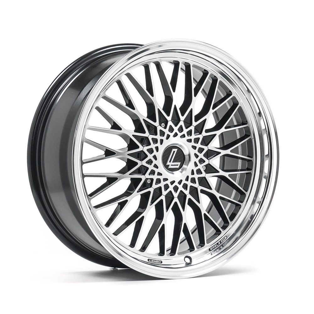 17" LENSO WHEELS EAGLE 3 - GLOSSY BLACK POLISHED