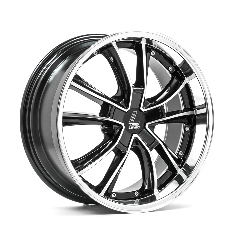 18" LENSO WHEELS ES7 - GLOSSY BLACK POLISHED