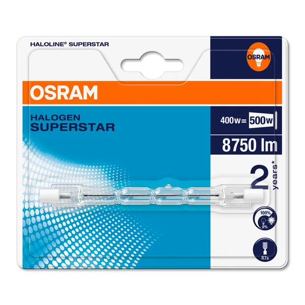 Faretto Alogeno Osram ECO 400W R7S - 9000 Lumen Per Esterni/Interni - Foto 11