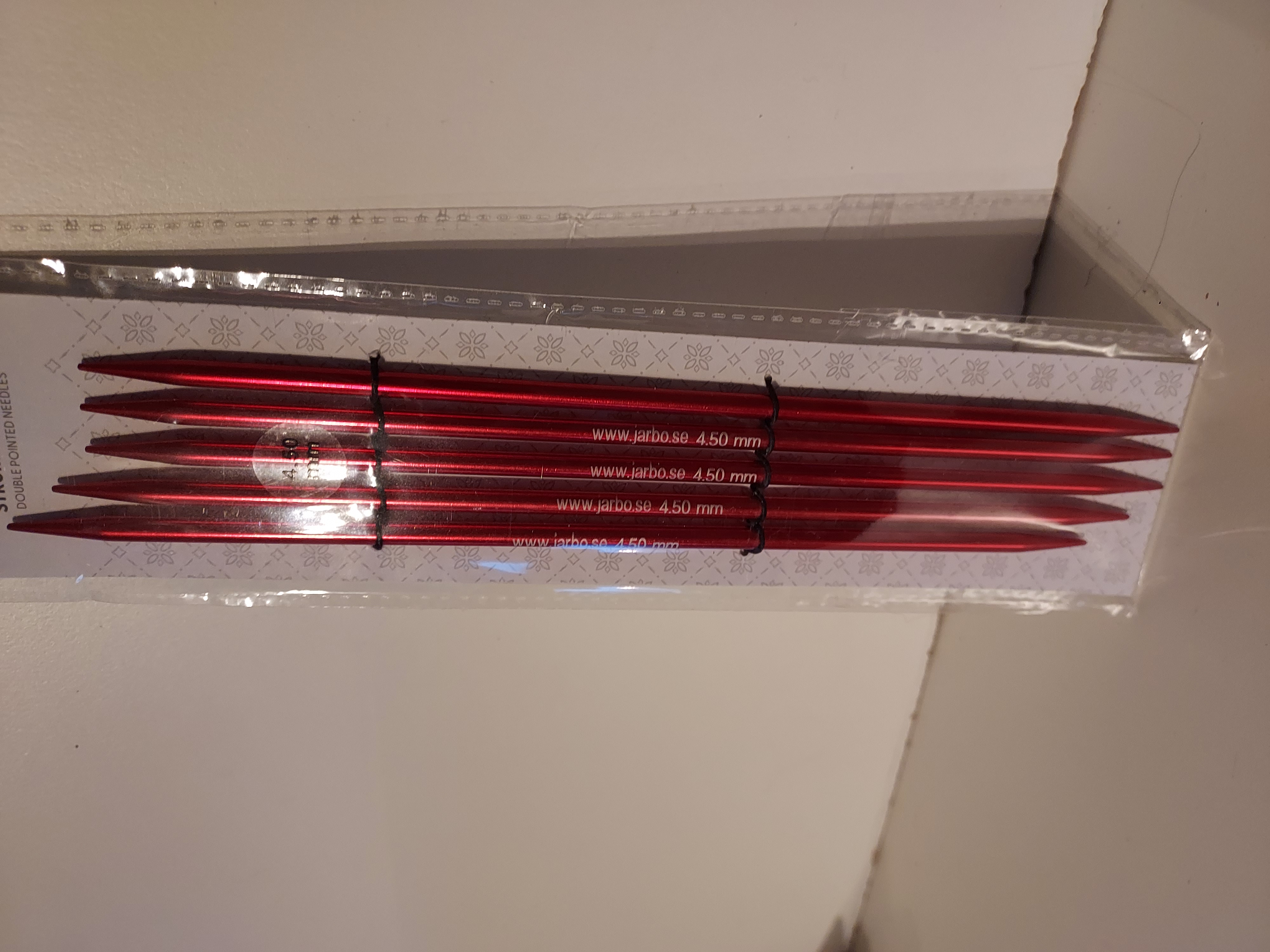 Strumpstickor 4.5mm 20cm I metall Järbo