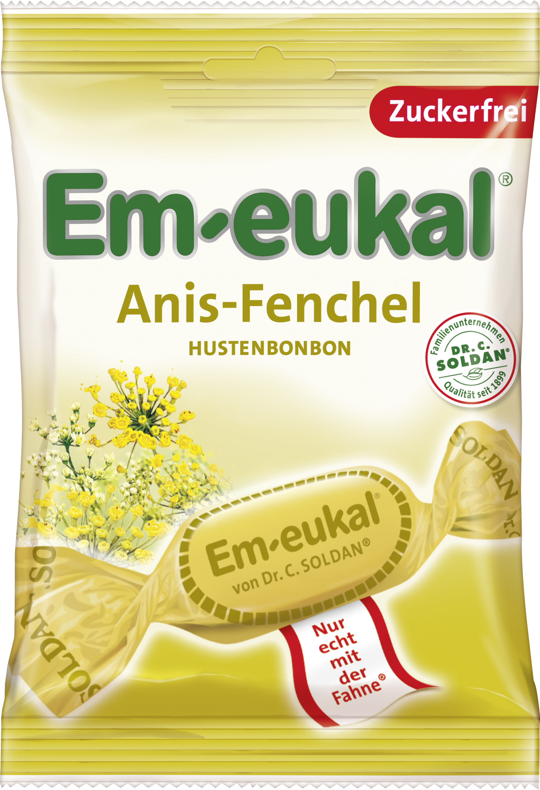 Sockerfri Halstablett Anis Fänkål 75g - Em-eukal