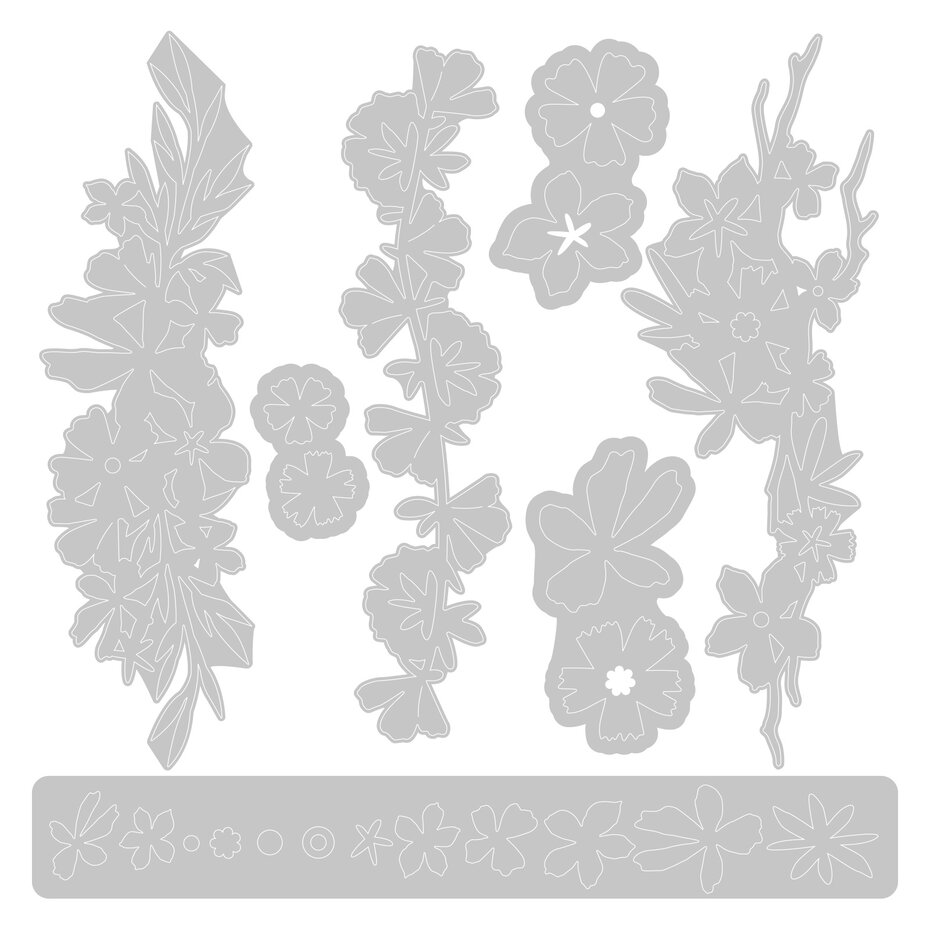 SIZZIX -Thinlits Die by Olivia Rose Woodland Borders - 3