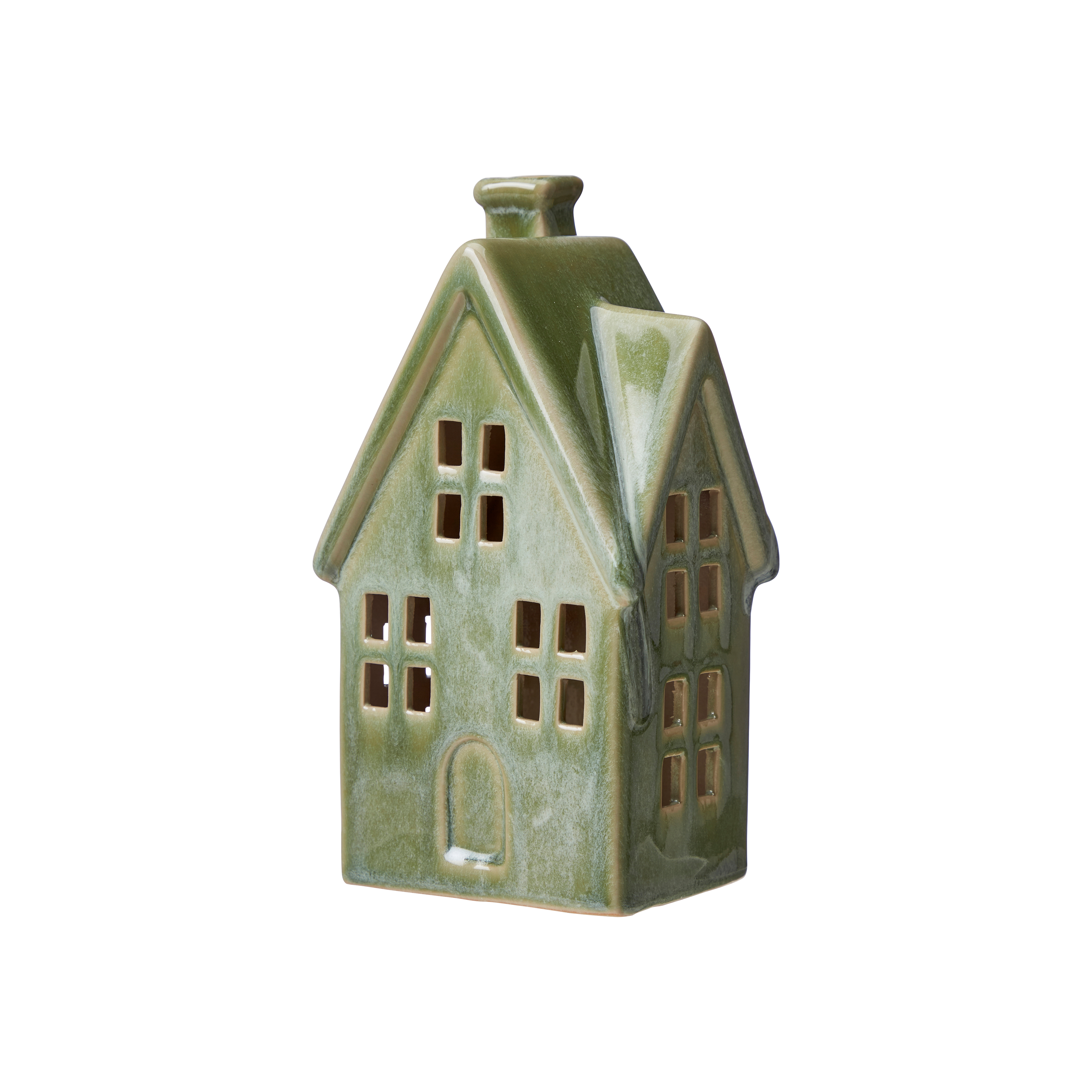 House with LED lighting - Green mottled - Large - 4