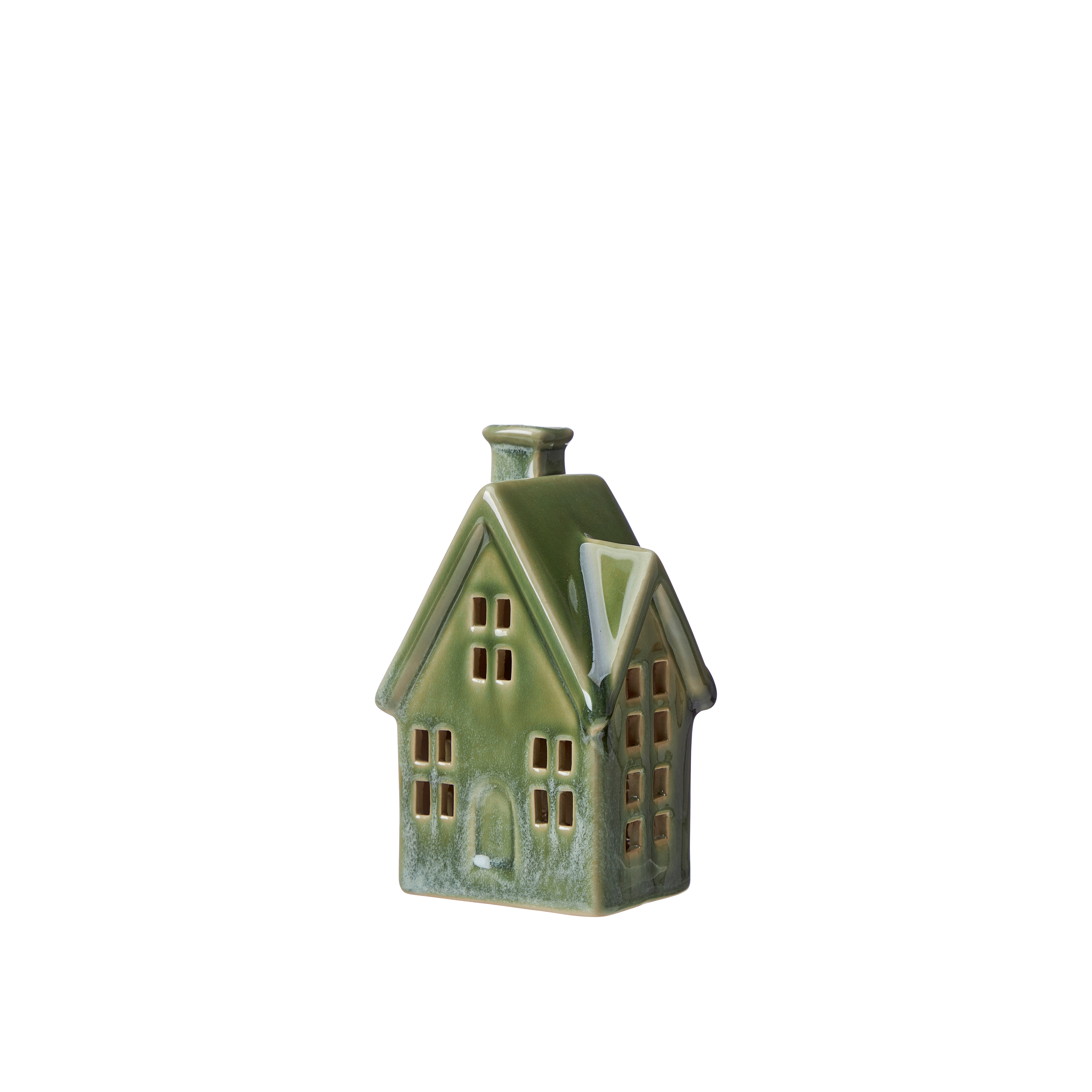 House with LED lighting - Green mottled - Small - 4