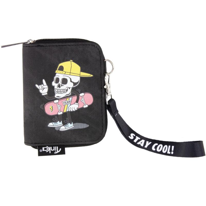 Barnplånbok  Skelett Skateboard - Tinka