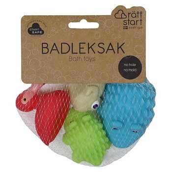 Badleksak, Exotiska Djur, 4-pack - Rätt Start