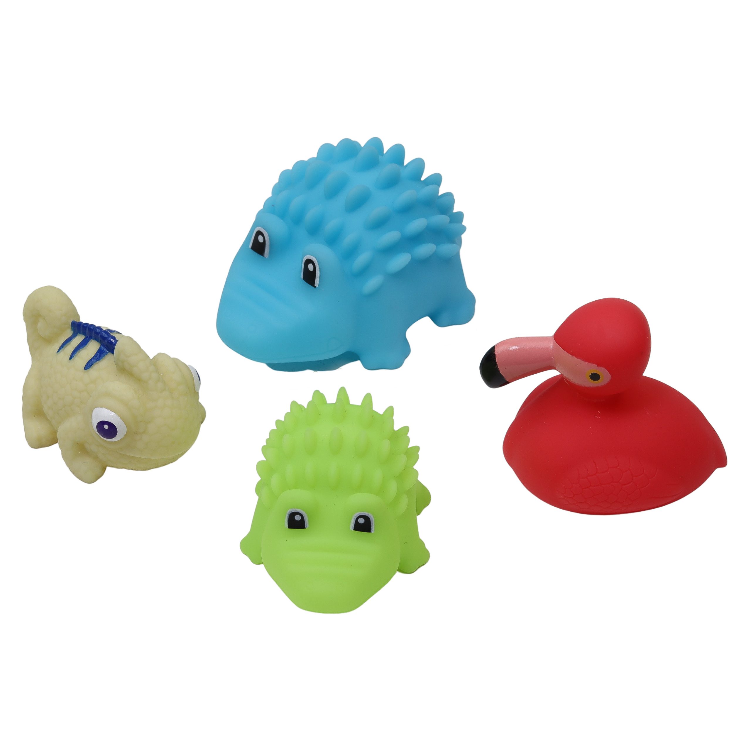 Badleksak, Exotiska Djur, 4-pack - Rätt Start - 2