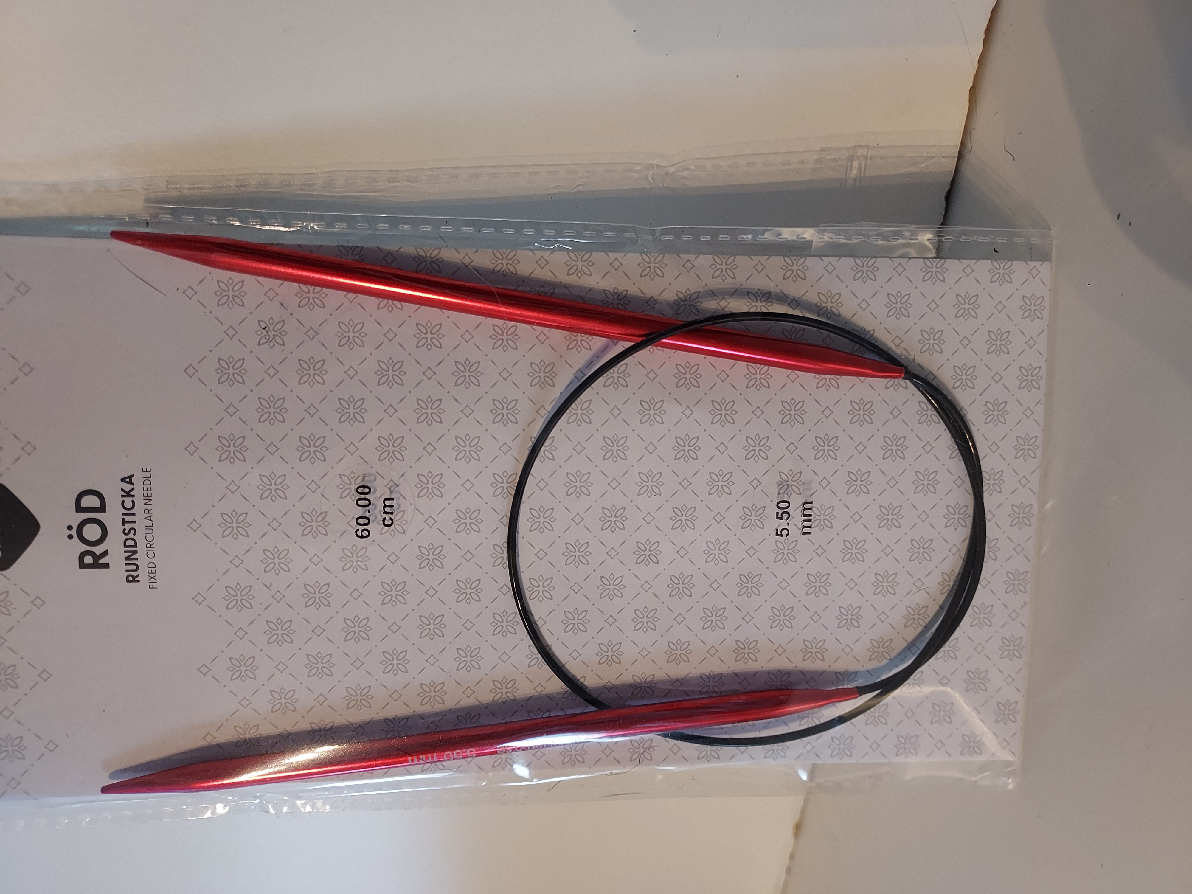 Rundsticka 5.5mm 60cm med kabel i metall Järbo 