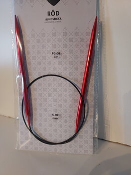 Rundsticka 5.5mm 60cm med kabel i metall Järbo 
