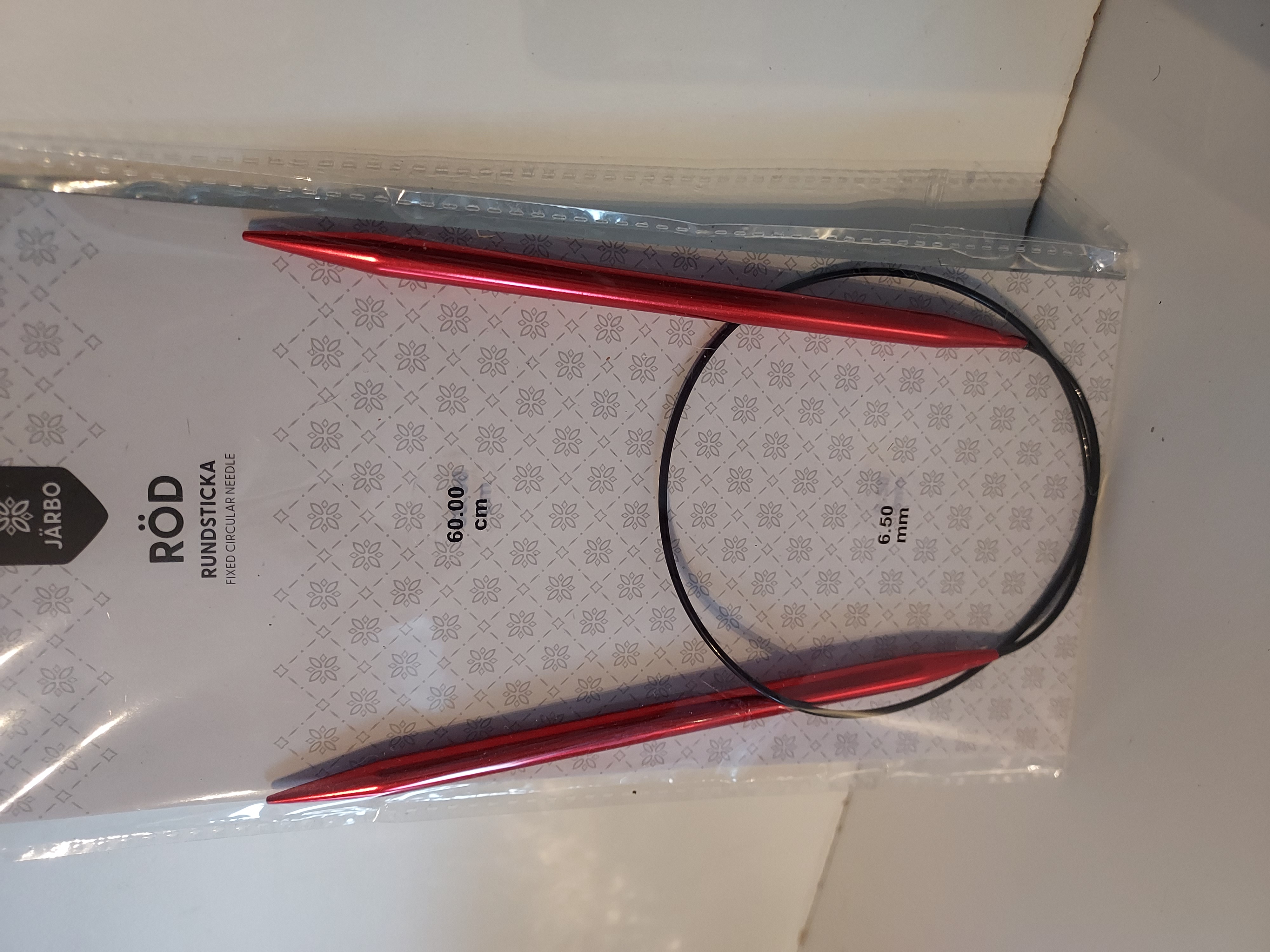 Rundsticka 6.5mm 60cm kabel med metall Järbo