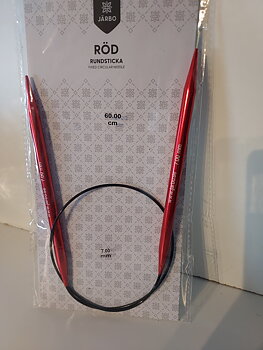 Rundsticka 7mm 60cm kabel med metall Järbo