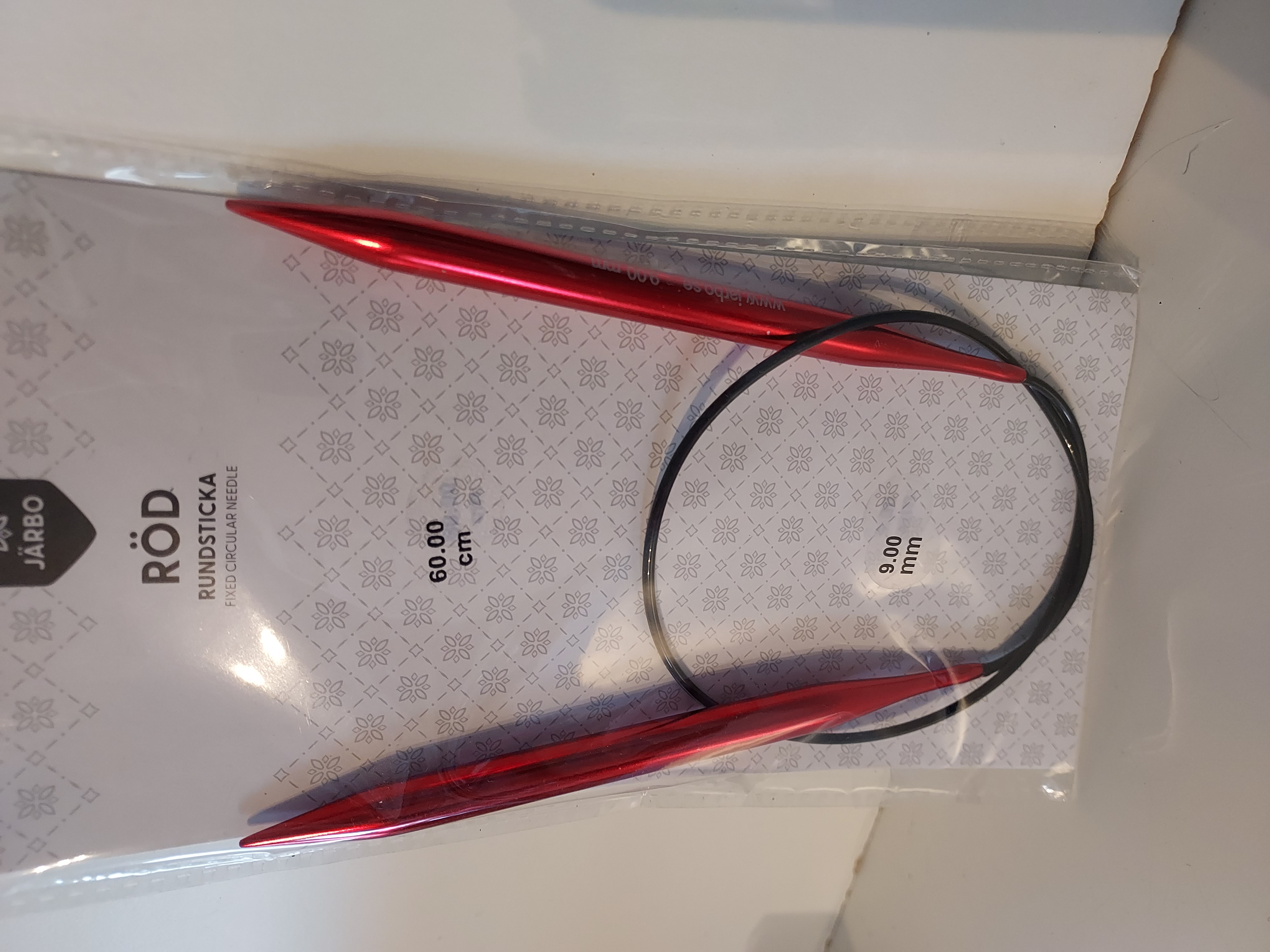 Rundsticka 9mm 60cm kabel med metall Järbo