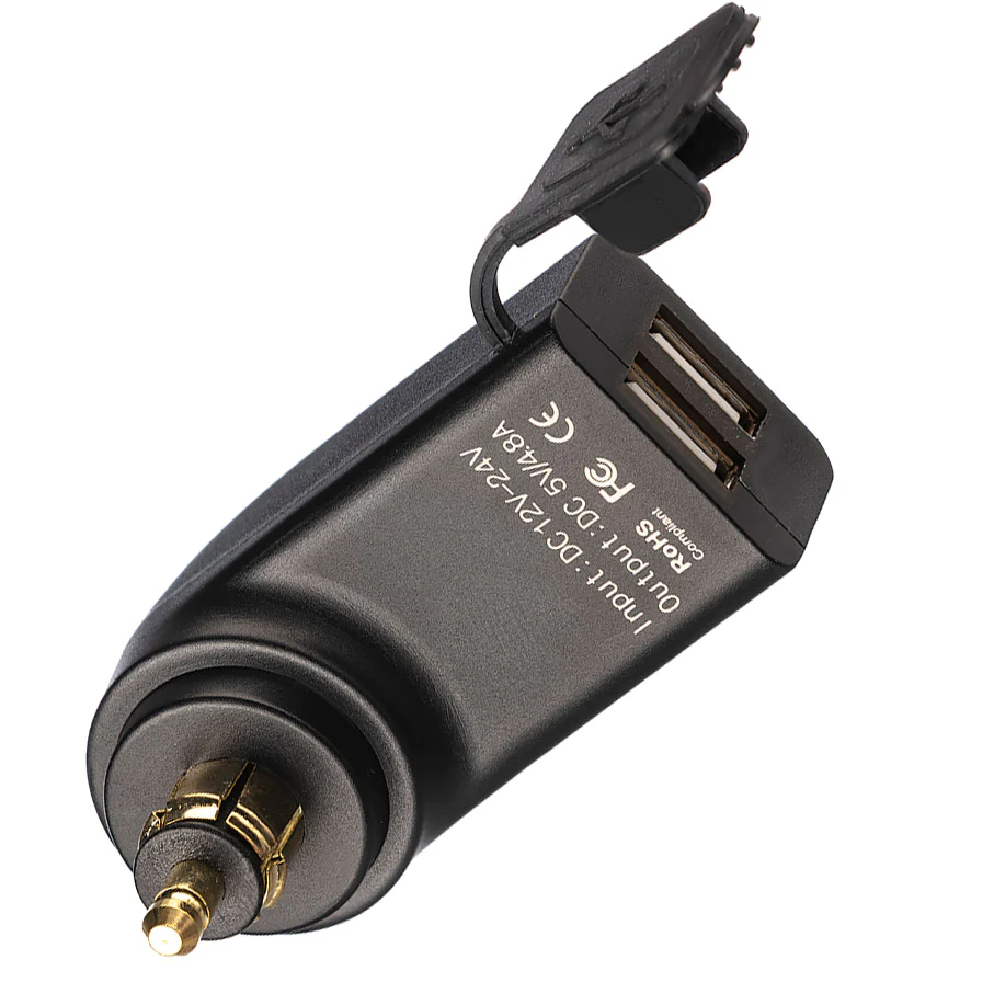 USB x 2 vinklad laddare, 4,8A - 4