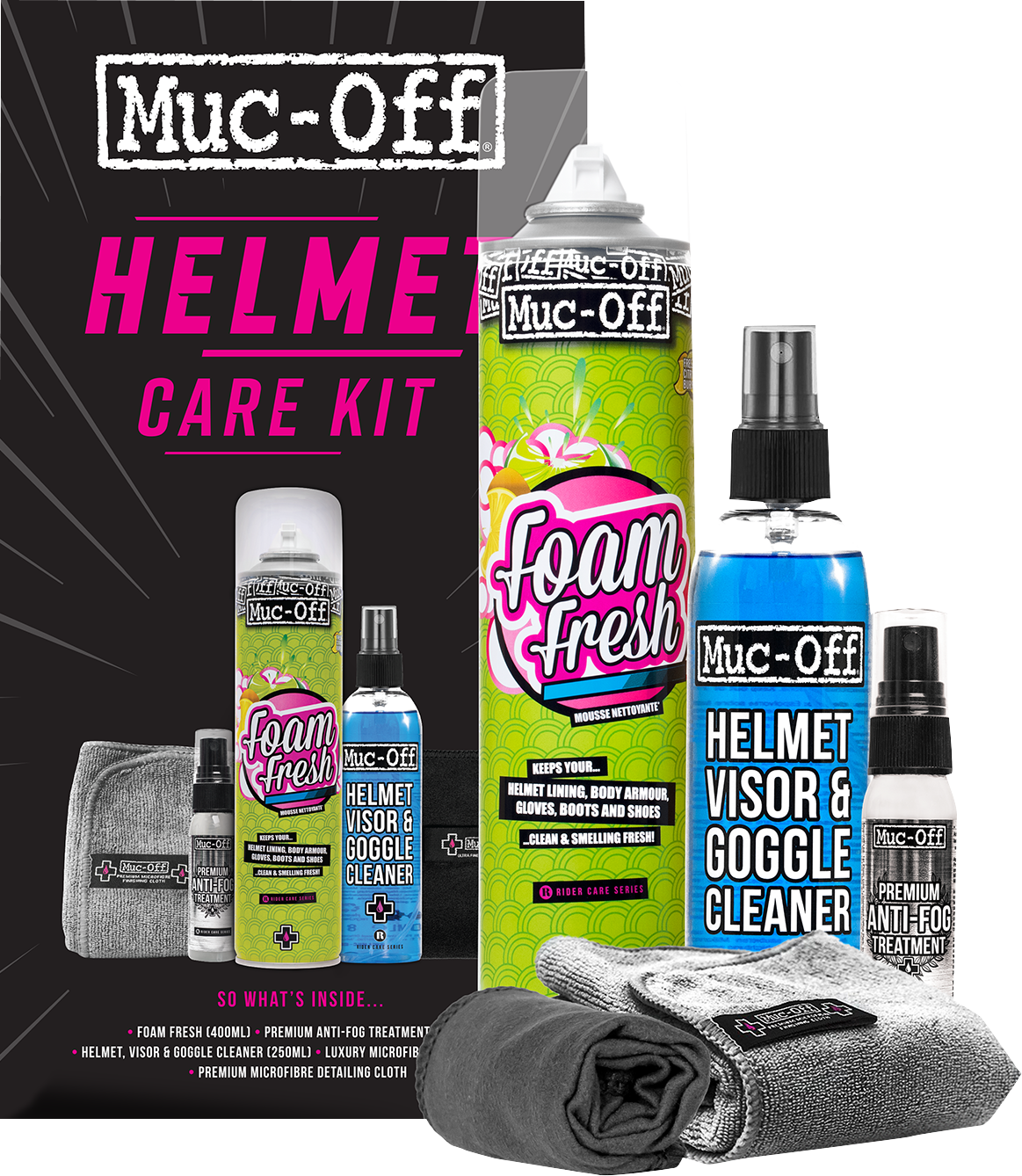 MUCOFF Hjälm rengöring kit