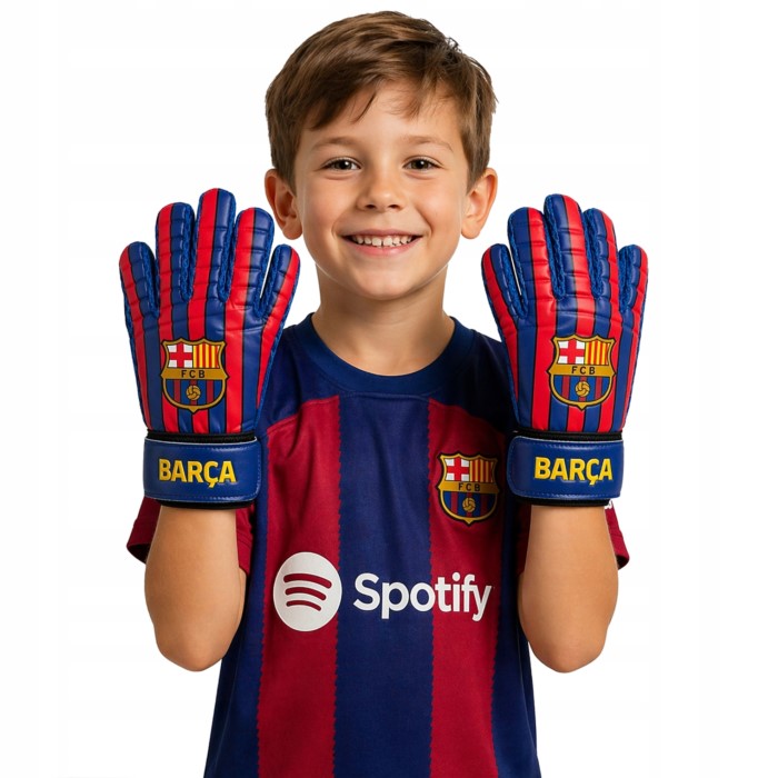 FC Barcelona Målvaktshandskar Barn Nr2 - 4
