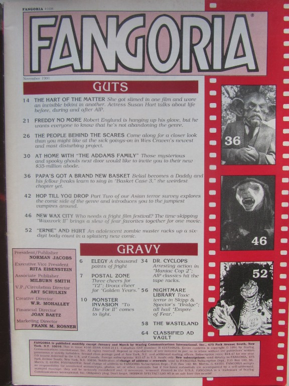Fangoria 1991 #108 - 5