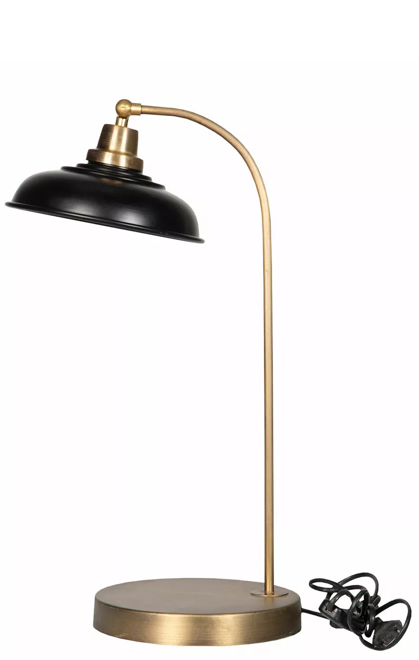 Bordslampa - Lampa - Emalj Svart - 30x52 cm - 2