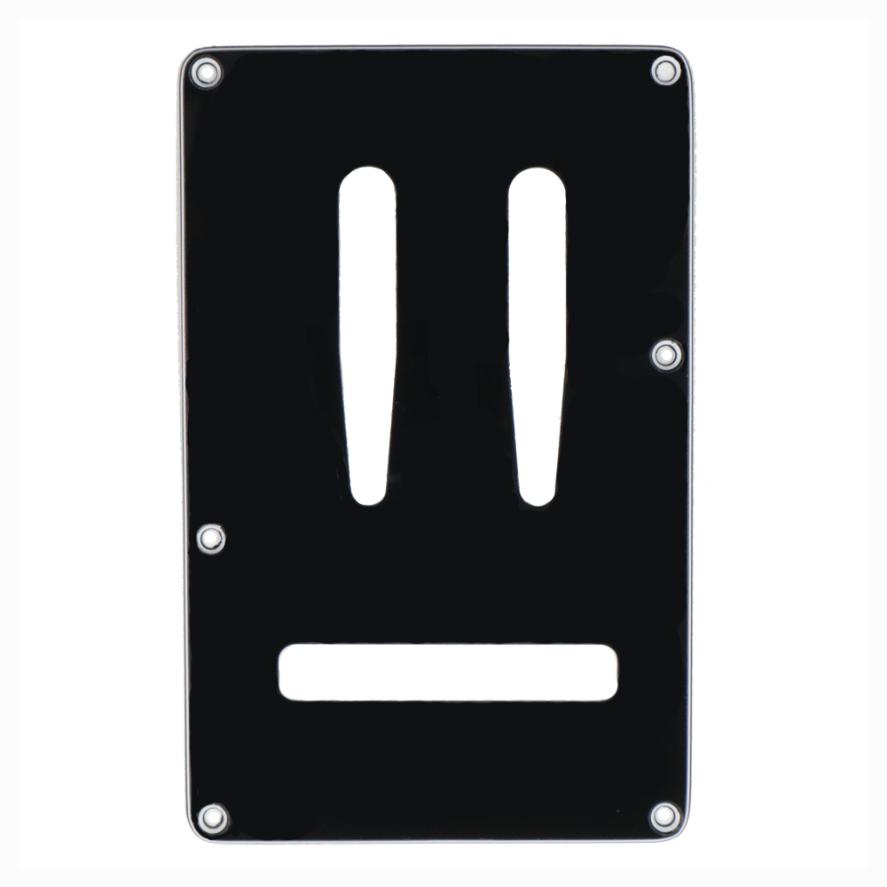 Backplate Modern Style Tremolo Cover 3-Ply (Black)