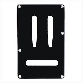 Backplate Modern Style Tremolo Cover 3-Ply (Black)