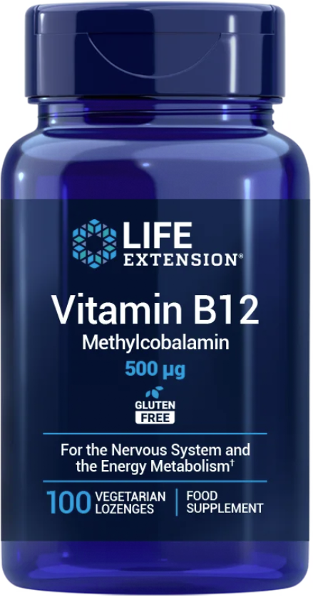 Life Extension Vitamin B12 500 mcg – Sugtabletter Metylkobalamin