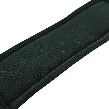 Padded Leather Lifting Straps, black
