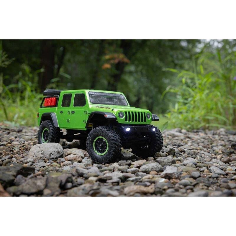 AXIAL 1/24 SCX24 Jeep JT Gladiator 4WD Rock Crawler Brushed RTR, Green - 20