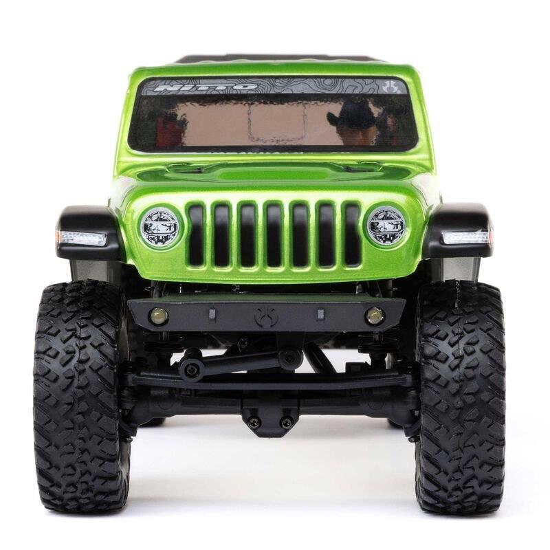 AXIAL 1/24 SCX24 Jeep JT Gladiator 4WD Rock Crawler Brushed RTR, Green - 15