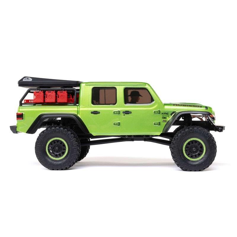 AXIAL 1/24 SCX24 Jeep JT Gladiator 4WD Rock Crawler Brushed RTR, Green - 13