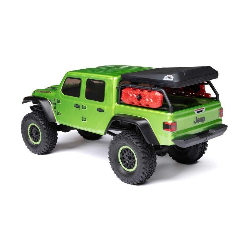 AXIAL 1/24 SCX24 Jeep JT Gladiator 4WD Rock Crawler Brushed RTR, Green - 18
