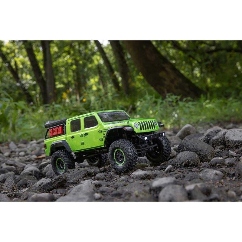 AXIAL 1/24 SCX24 Jeep JT Gladiator 4WD Rock Crawler Brushed RTR, Green - 21