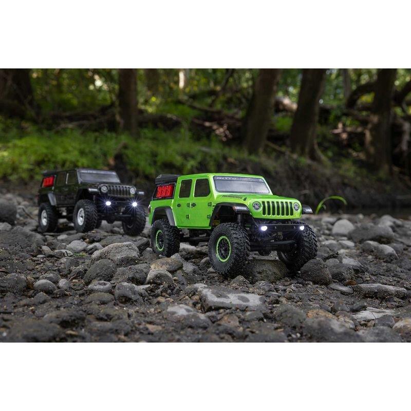 AXIAL 1/24 SCX24 Jeep JT Gladiator 4WD Rock Crawler Brushed RTR, Green - 4