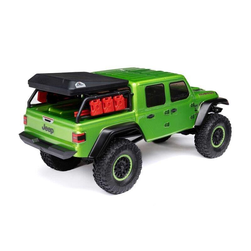 AXIAL 1/24 SCX24 Jeep JT Gladiator 4WD Rock Crawler Brushed RTR, Green - 12