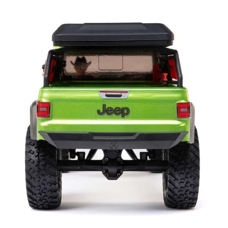 AXIAL 1/24 SCX24 Jeep JT Gladiator 4WD Rock Crawler Brushed RTR, Green - 19