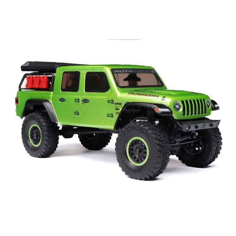 AXIAL 1/24 SCX24 Jeep JT Gladiator 4WD Rock Crawler Brushed RTR, Green - 14
