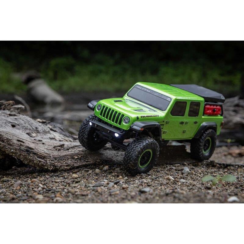 AXIAL 1/24 SCX24 Jeep JT Gladiator 4WD Rock Crawler Brushed RTR, Green - 22