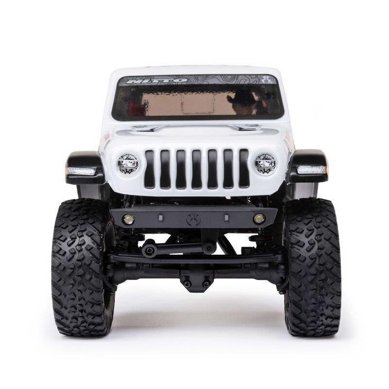 AXIAL 1/24 SCX24 Jeep JT Gladiator 4WD Rock Crawler Brushed RTR, White - 8