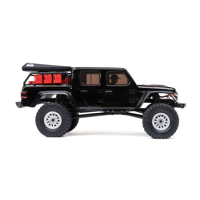 AXIAL 1/24 SCX24 Jeep JT Gladiator 4WD Rock Crawler Brushed RTR, Black - 10