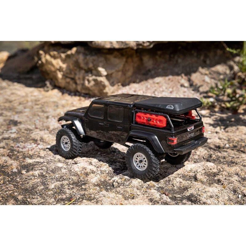 AXIAL 1/24 SCX24 Jeep JT Gladiator 4WD Rock Crawler Brushed RTR, Black - 6