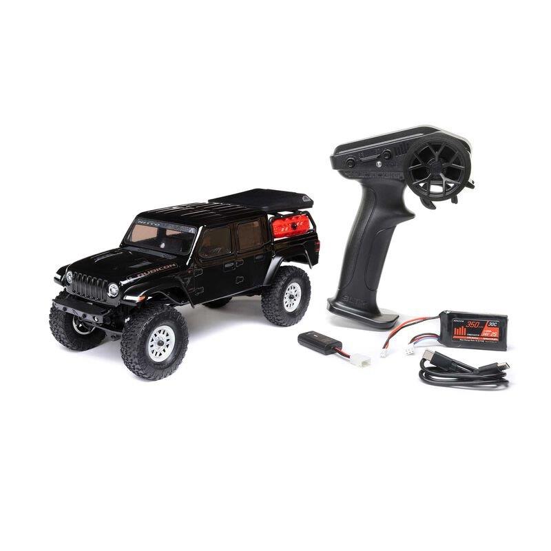 AXIAL 1/24 SCX24 Jeep JT Gladiator 4WD Rock Crawler Brushed RTR, Black - 22