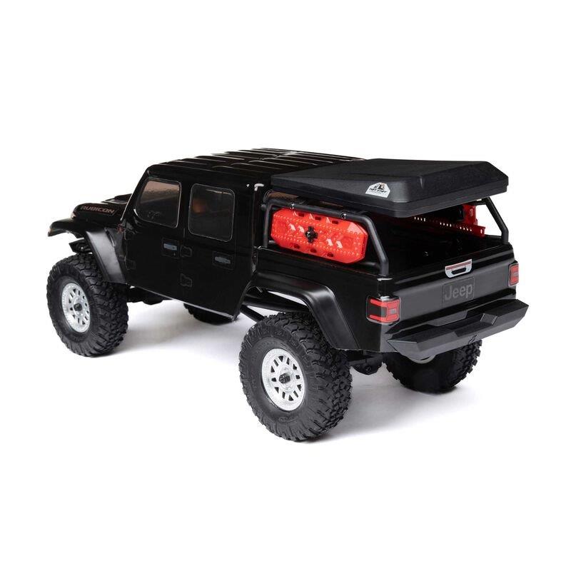 AXIAL 1/24 SCX24 Jeep JT Gladiator 4WD Rock Crawler Brushed RTR, Black - 13