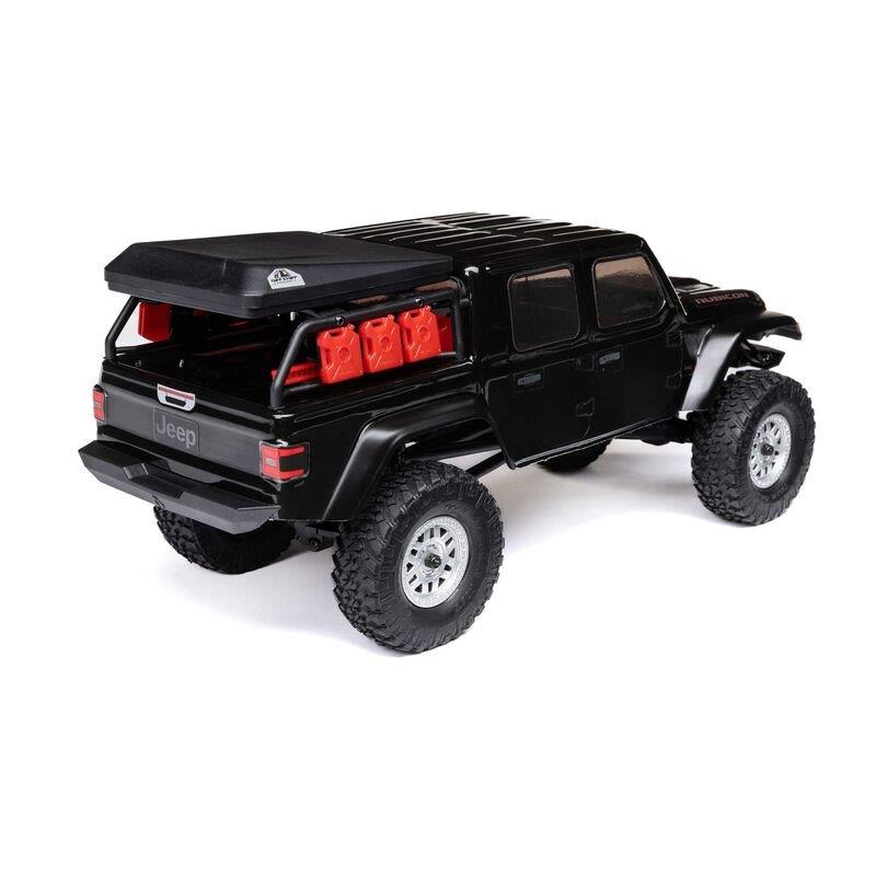 AXIAL 1/24 SCX24 Jeep JT Gladiator 4WD Rock Crawler Brushed RTR, Black - 11