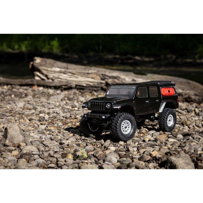 AXIAL 1/24 SCX24 Jeep JT Gladiator 4WD Rock Crawler Brushed RTR, Black - 7