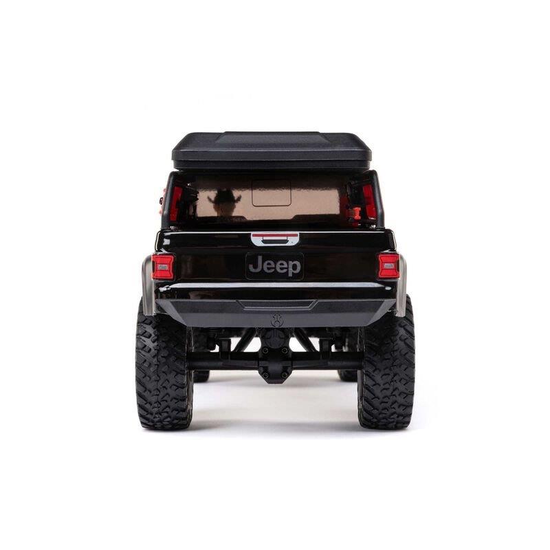 AXIAL 1/24 SCX24 Jeep JT Gladiator 4WD Rock Crawler Brushed RTR, Black - 12