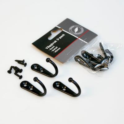 Krok svart 3st 40mm